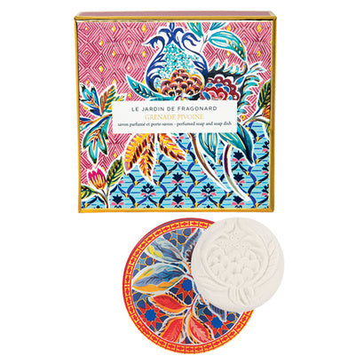 GRENADE PIVOINE SAPONE + PORTA SAPONE